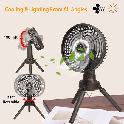 10400 mAh Portable Camping Fan