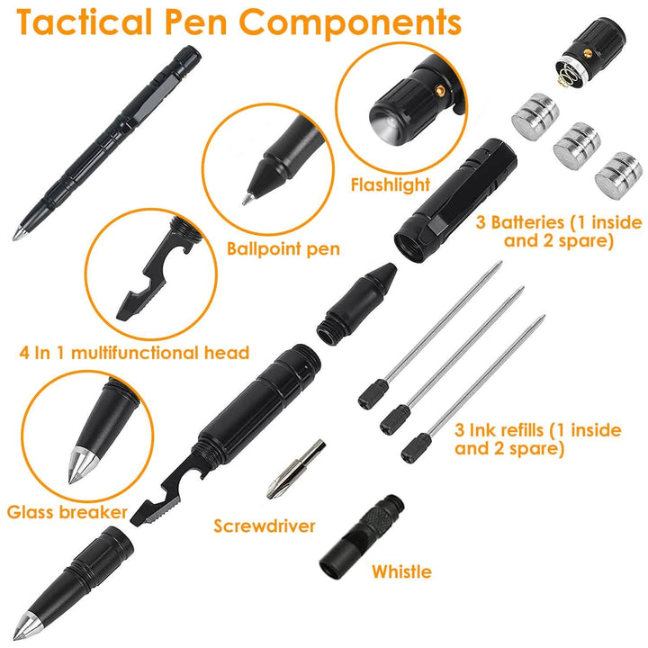 11-in-1 Tactical Pen Gear Set