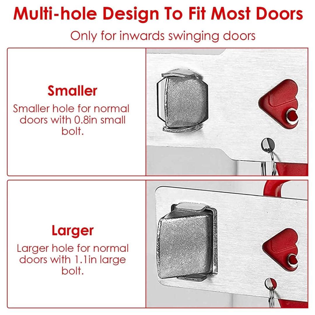 2-Piece: Portable Travel Door Lock Home Hotel Apartment Security Lock