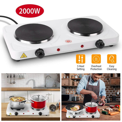 2000W Portable Double Electric Burner