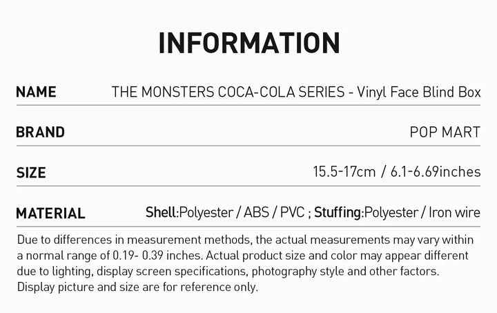 Pop Mart Labubu Coca Cola Blind Box
