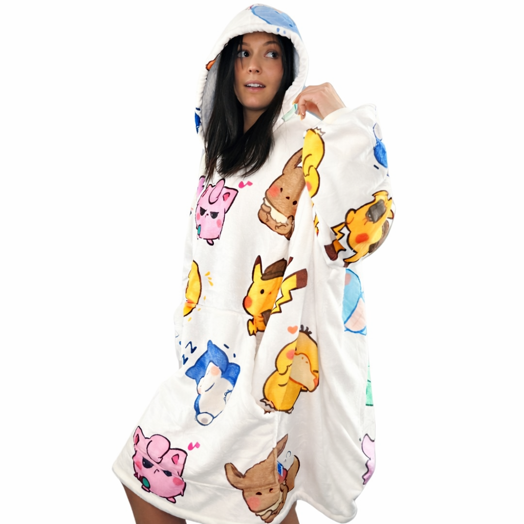 Pokémon Wearable Blanket Hoodie for Kids &amp; Adults