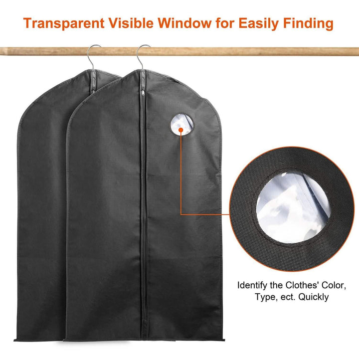 5-Piece: 39" Garment Bags Hanging Suit Bags Covers