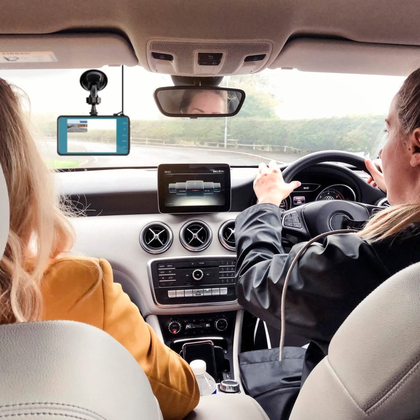 720P Dual Dash Car Camera Recorder with Motion Detection Light