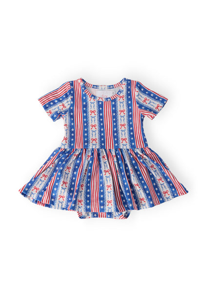 All-American Girl S/S Twirl Bodysuit