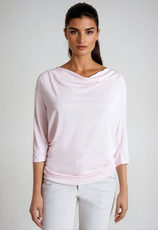 Bon Voyage Travel Tee - Blush Pink
