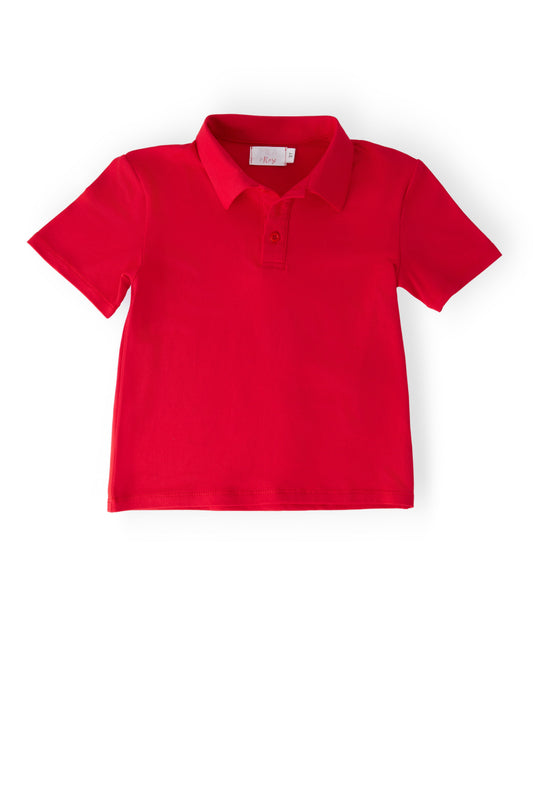 Boys Red S/S Polo