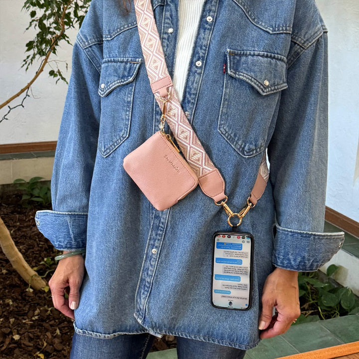 Clip &amp; Go Strap w/RFID Pouch Diamond Pattern