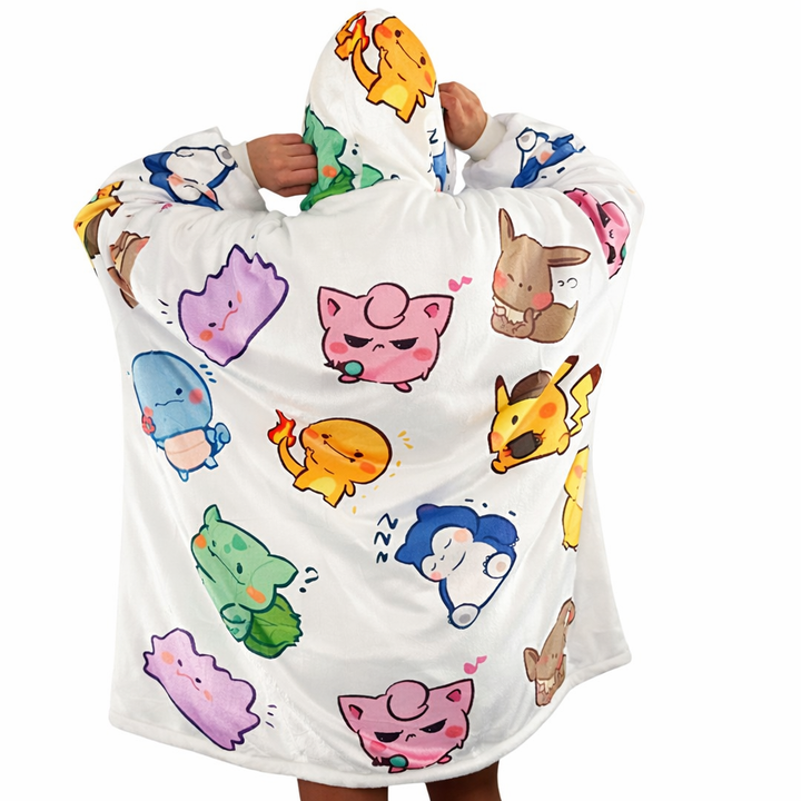 Pokémon Wearable Blanket Hoodie for Kids &amp; Adults