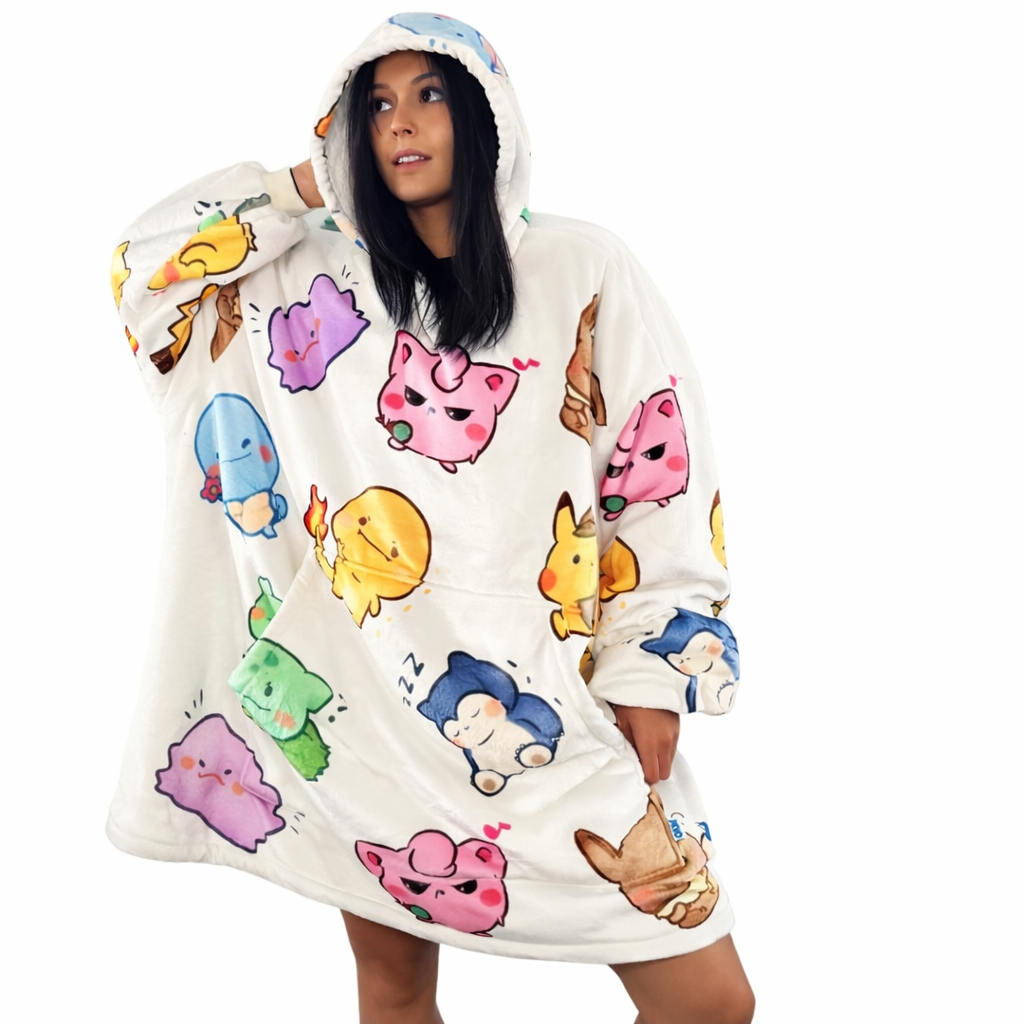 Pokémon Wearable Blanket Hoodie for Kids &amp; Adults
