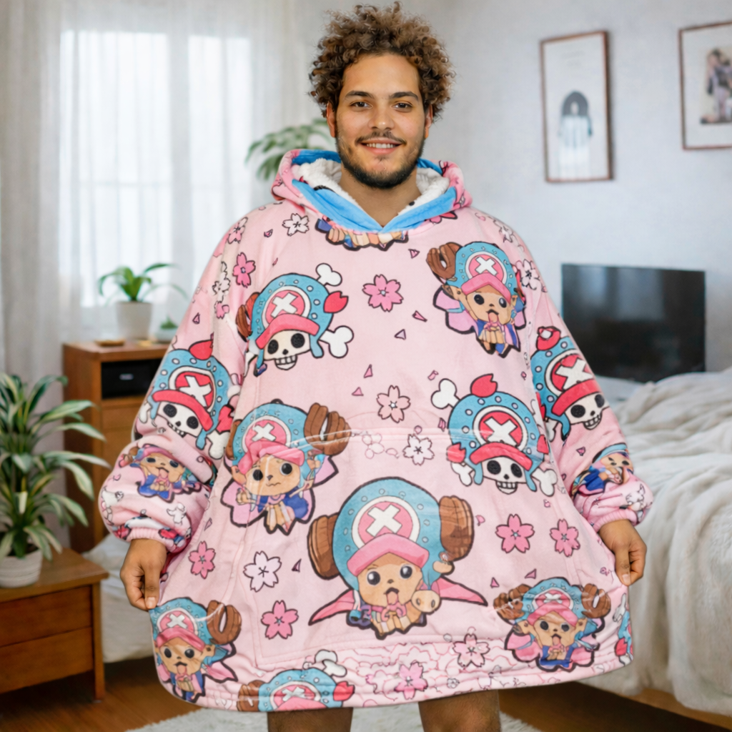 Tony Chopper One Piece Wearable Blanket Hoodie for Kids &amp; Adults | OLM Toys
