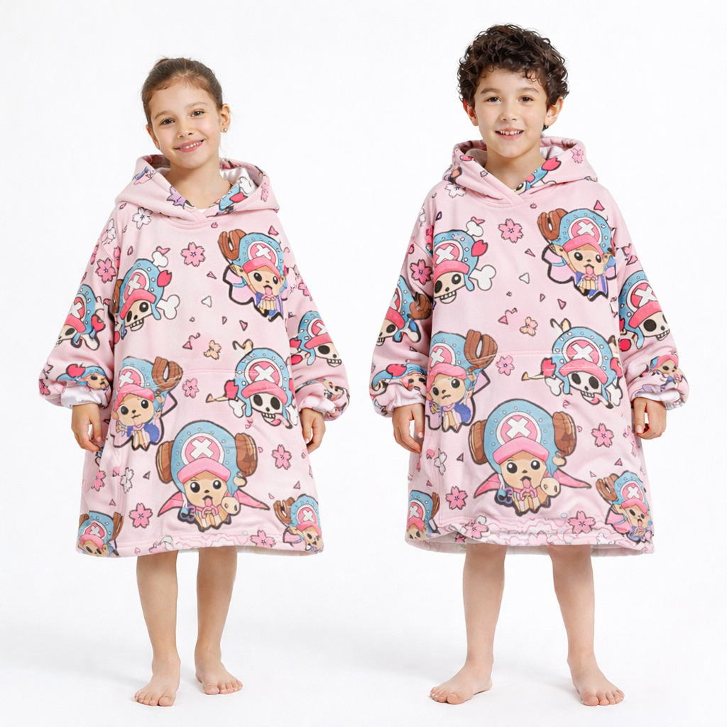 Tony Chopper One Piece Wearable Blanket Hoodie for Kids &amp; Adults | OLM Toys