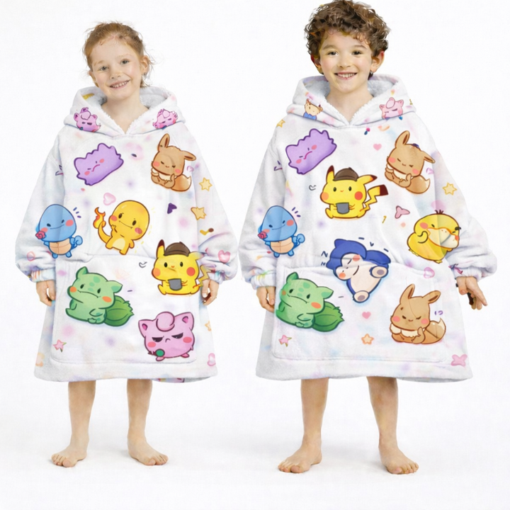 Pokémon Wearable Blanket Hoodie for Kids &amp; Adults