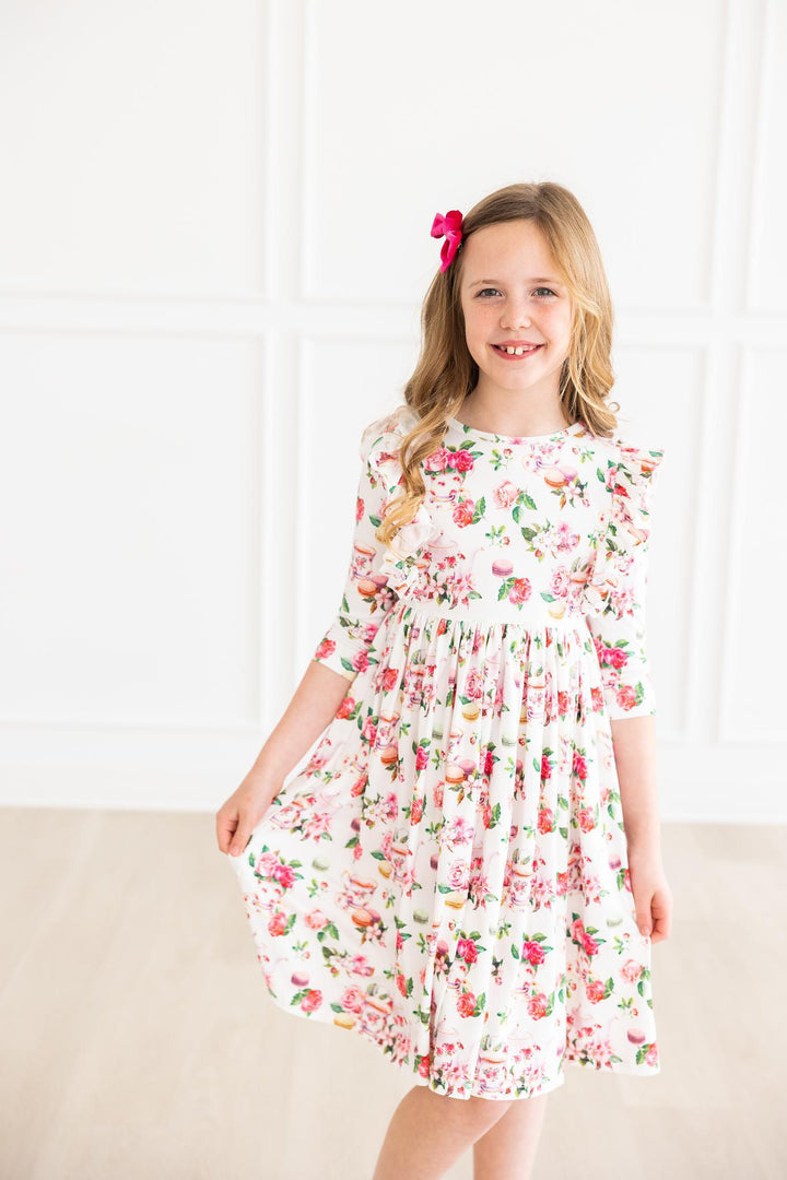 Macarons &amp; Tea Ruffle Twirl Dress