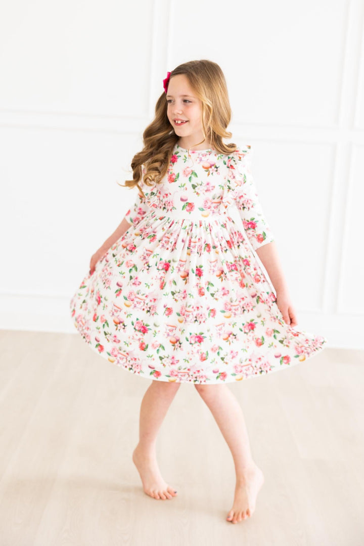 Macarons &amp; Tea Ruffle Twirl Dress