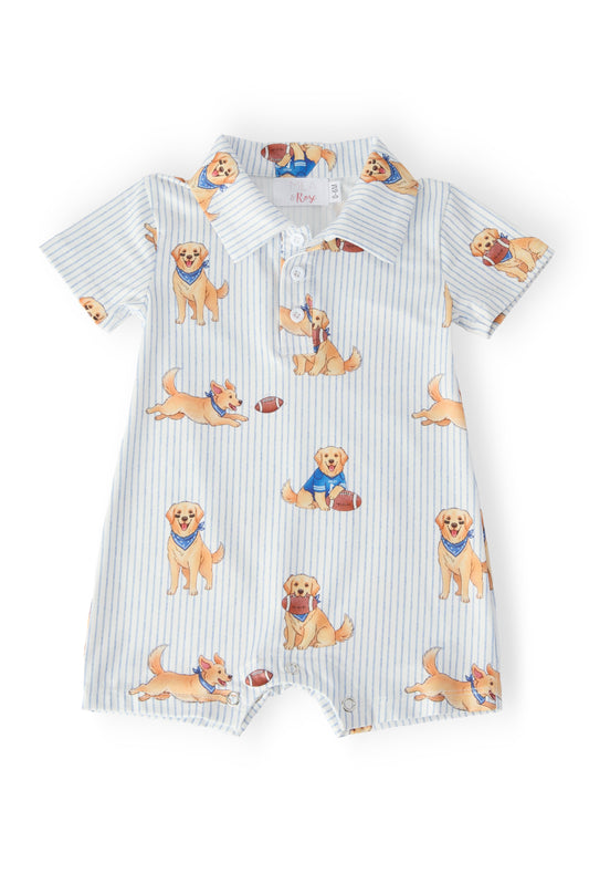 Quarter-Bark Polo Shorty One-Piece