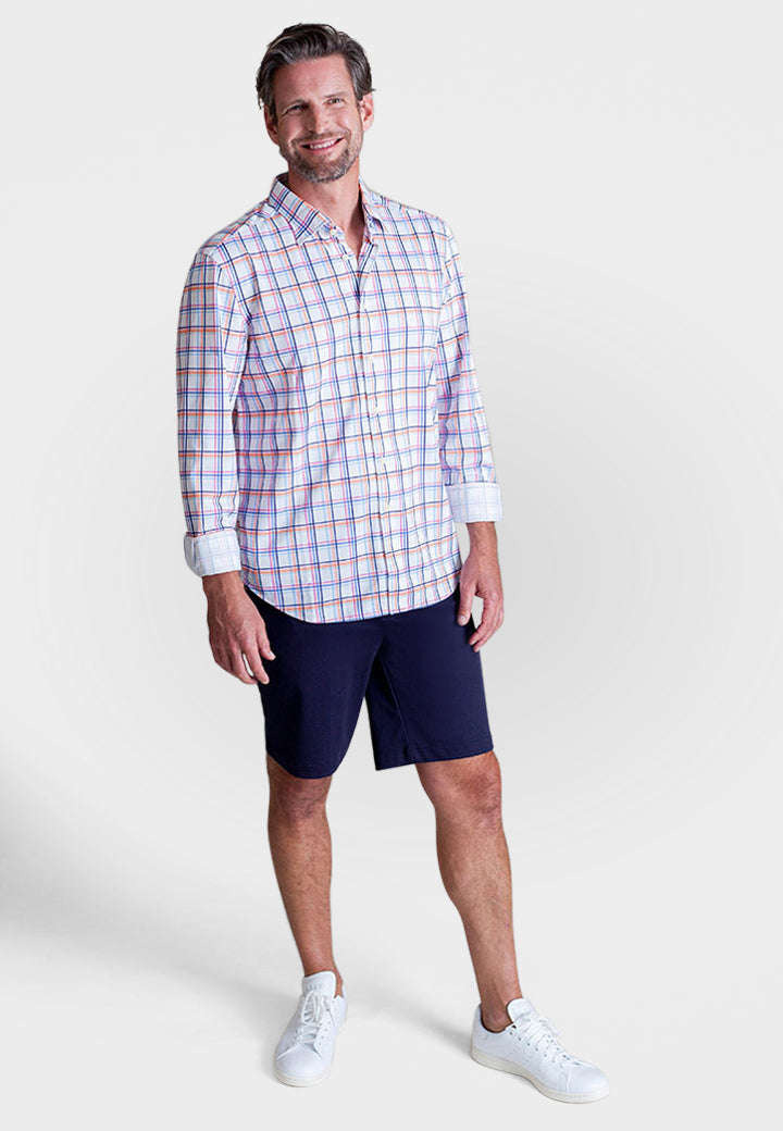 Rob Plaid Long Sleeve Tech Shirt