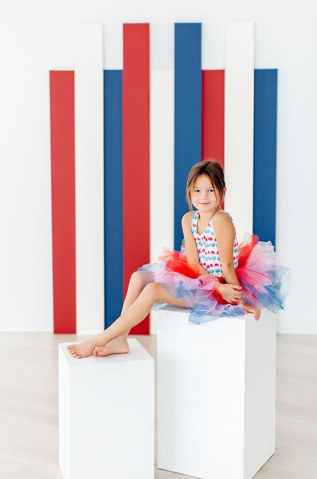 SALE Red, White &amp; Cute Tank Tutu Leotard