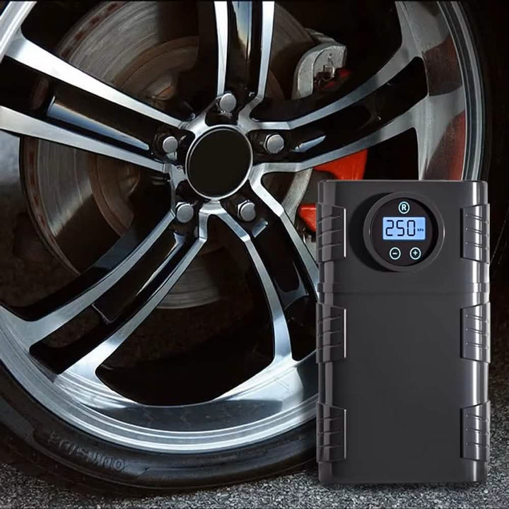 Portable 120 PSI Cordless Air Compressor – Tire Inflator for Car, Bike &amp; Motorcycle