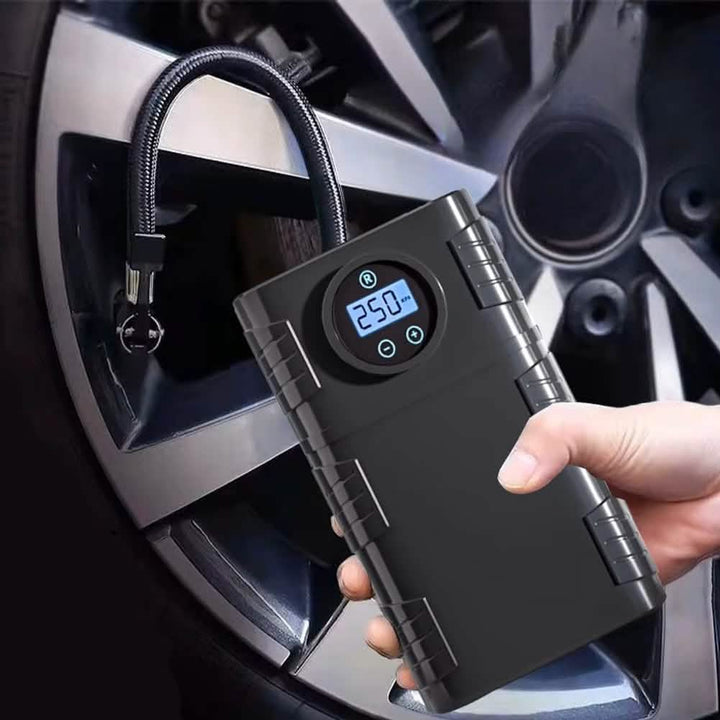 Portable 120 PSI Cordless Air Compressor – Tire Inflator for Car, Bike &amp; Motorcycle