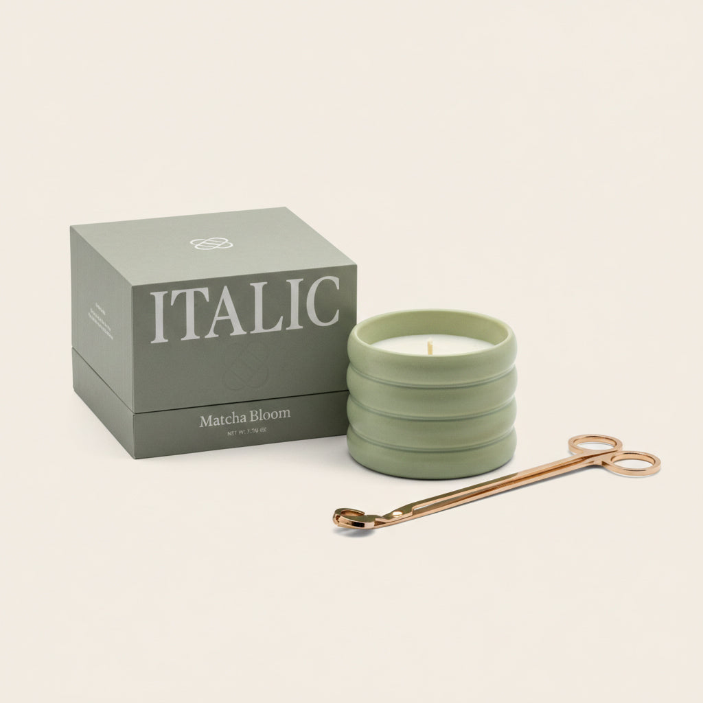 Ceramic Candle &amp; Wick Trimmer Set