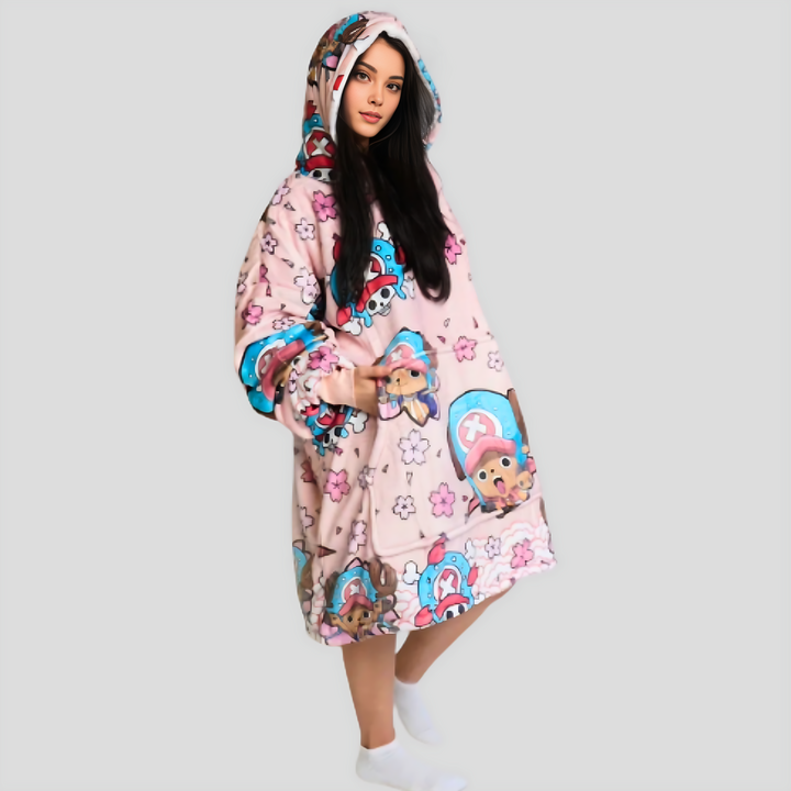 Tony Chopper One Piece Wearable Blanket Hoodie for Kids &amp; Adults | OLM Toys