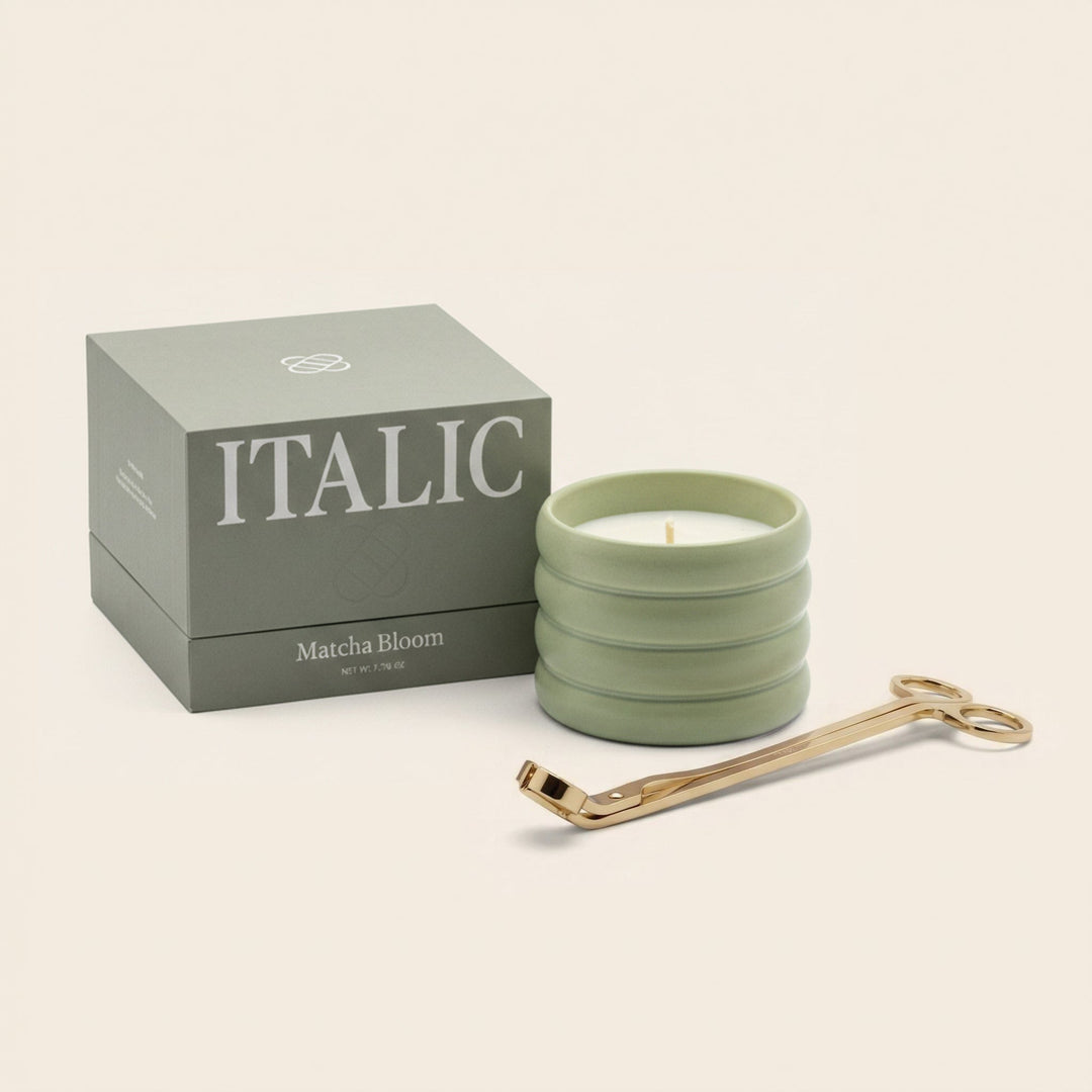 Ceramic Candle &amp; Wick Trimmer Set